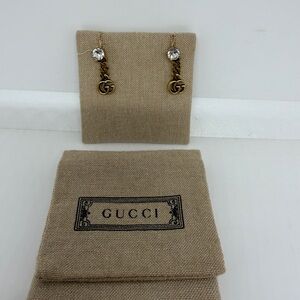 Authentic Gucci GG drop earring